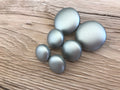 Matte Silver Fabric Studs