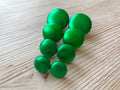 Metallic Green Fabric Studs