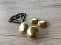 Gold Leatherette Studs