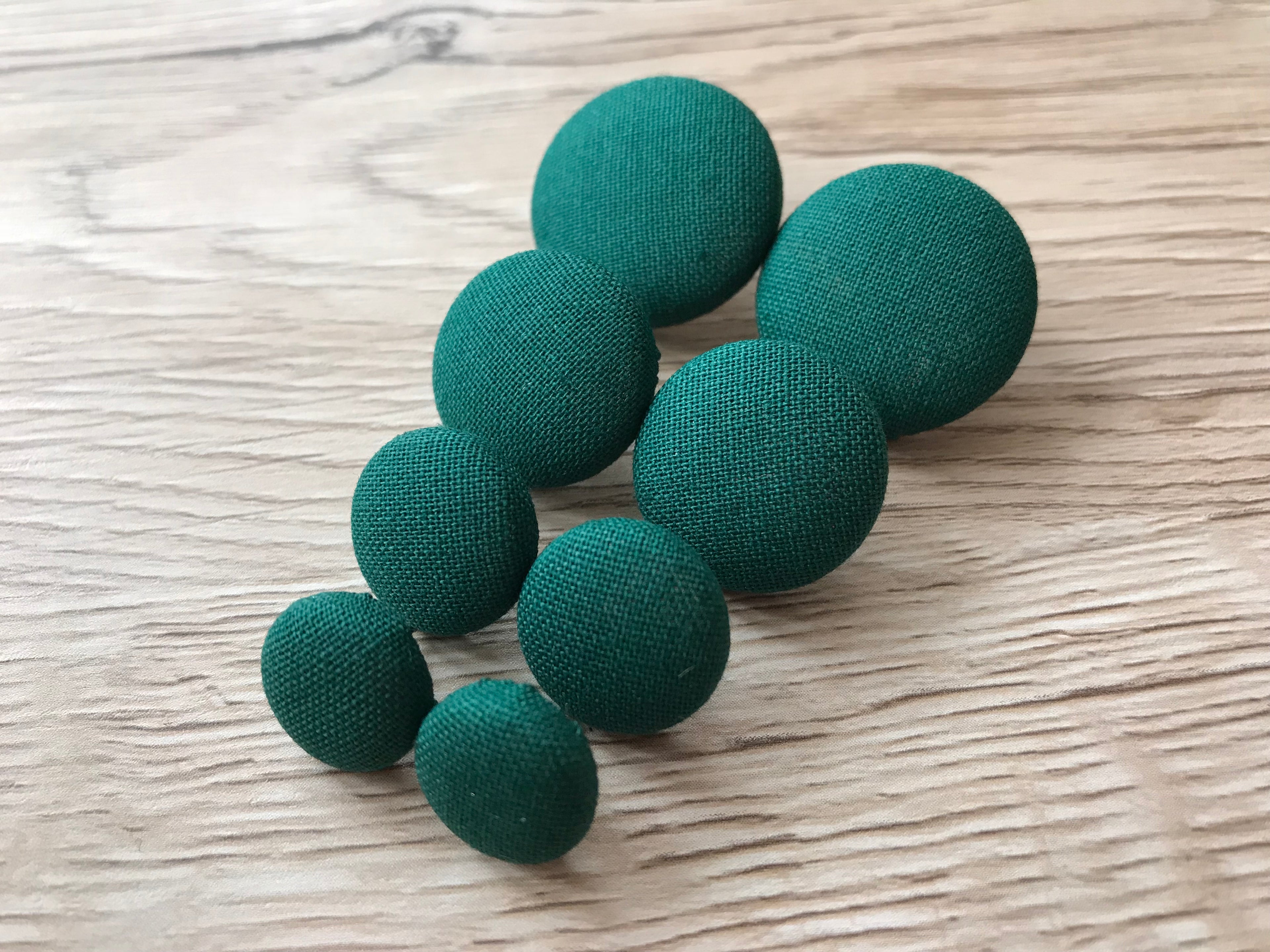 Emerald Fabric Studs
