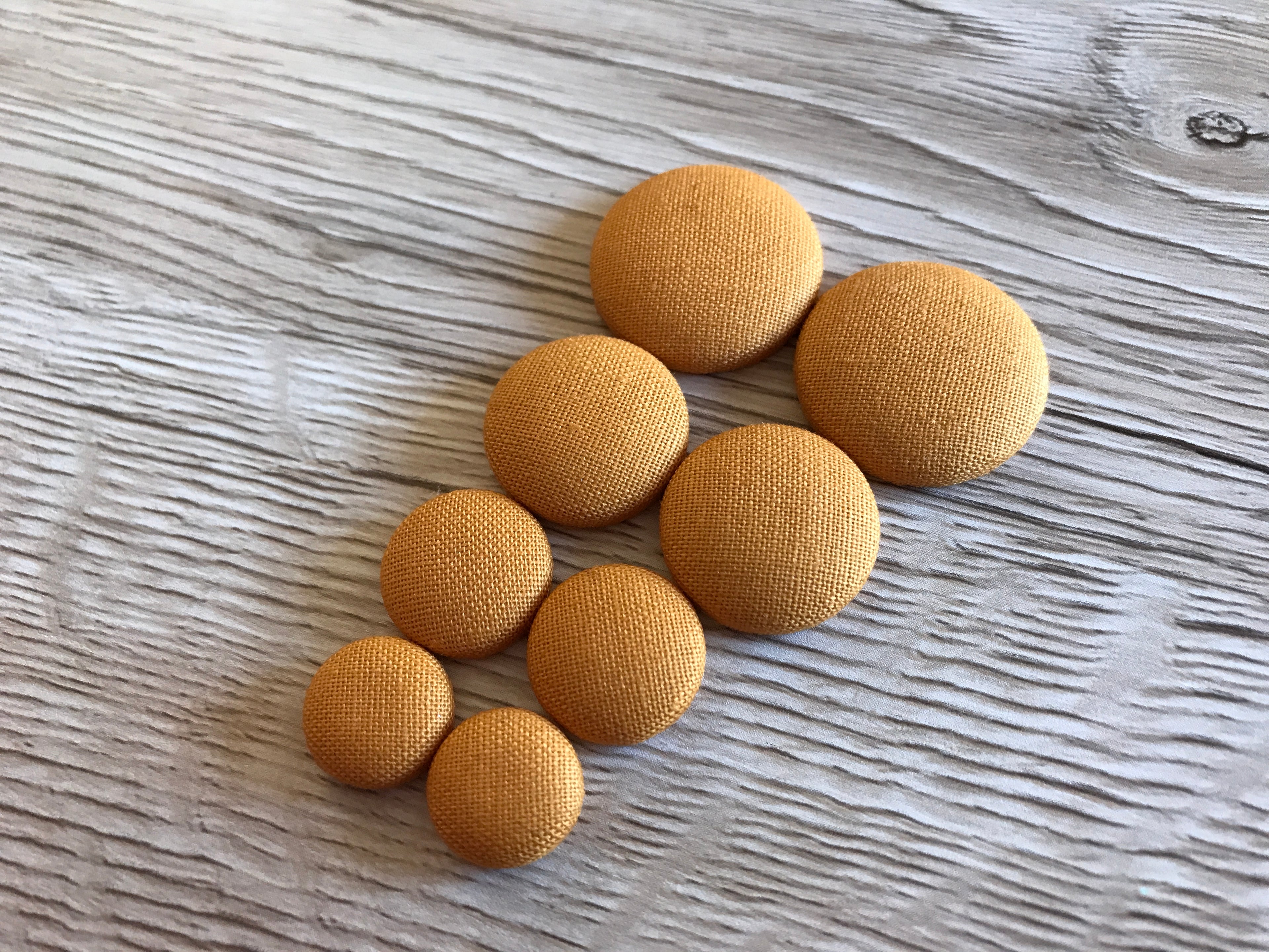 Mustard Fabric Studs