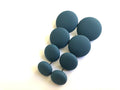 Blue Rubber Fabric Studs