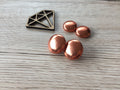 Copper Leatherette Fabric Studs