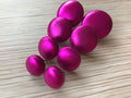 Metallic Pink Fabric Studs