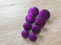 Metallic Purple Fabric Studs