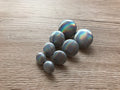 Holographic Silver Fabric Studs