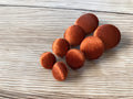 Copper Velvet Fabric Studs