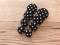 Black & White Polka Dot Stud