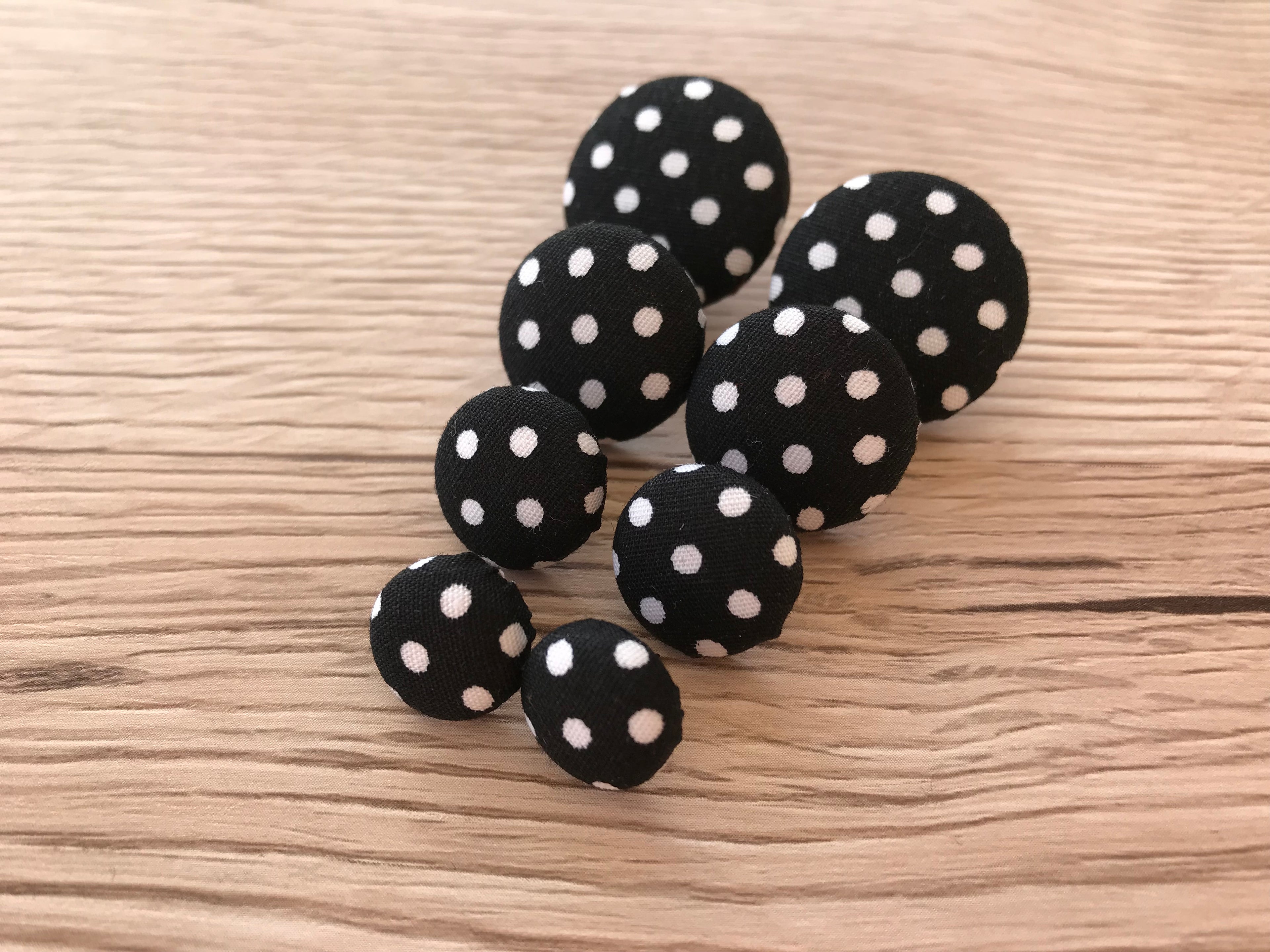 Black & White Polka Dot Stud