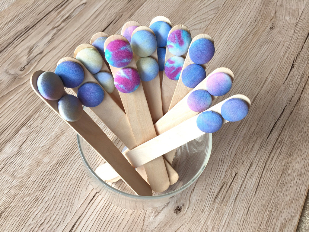 Tie Dye Fabric Studs
