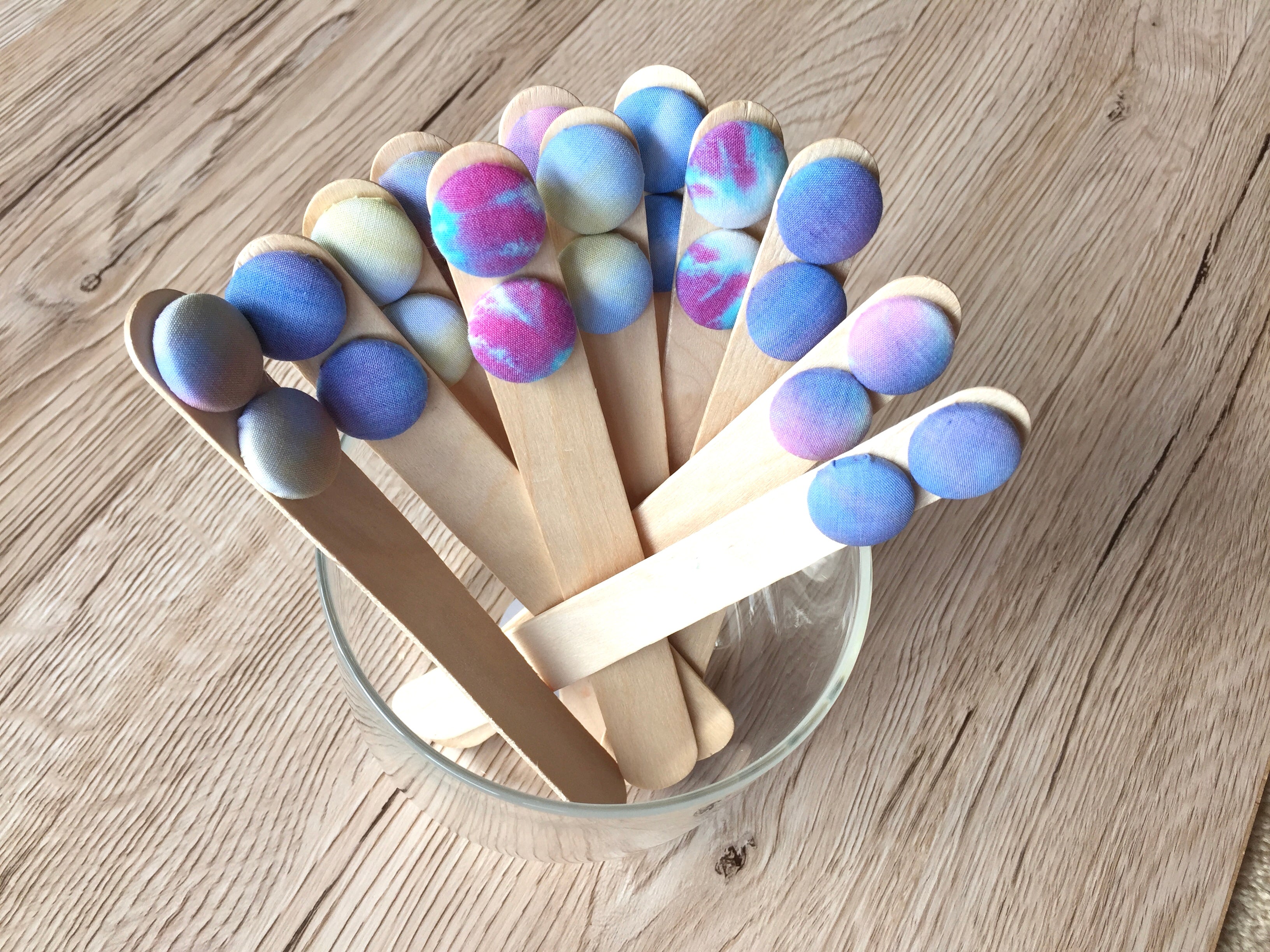 Tie Dye Fabric Studs