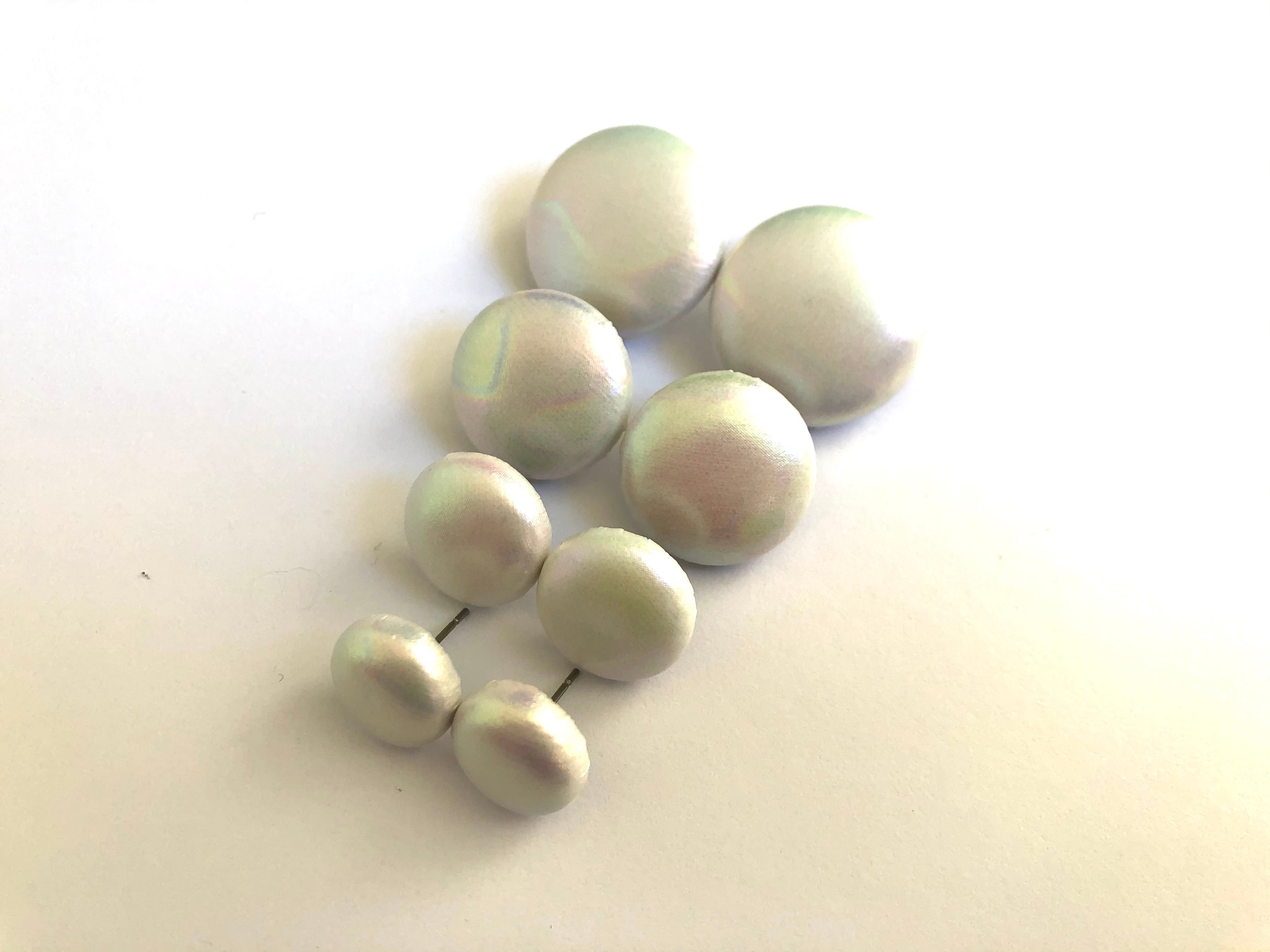 Pearl Fabric Studs