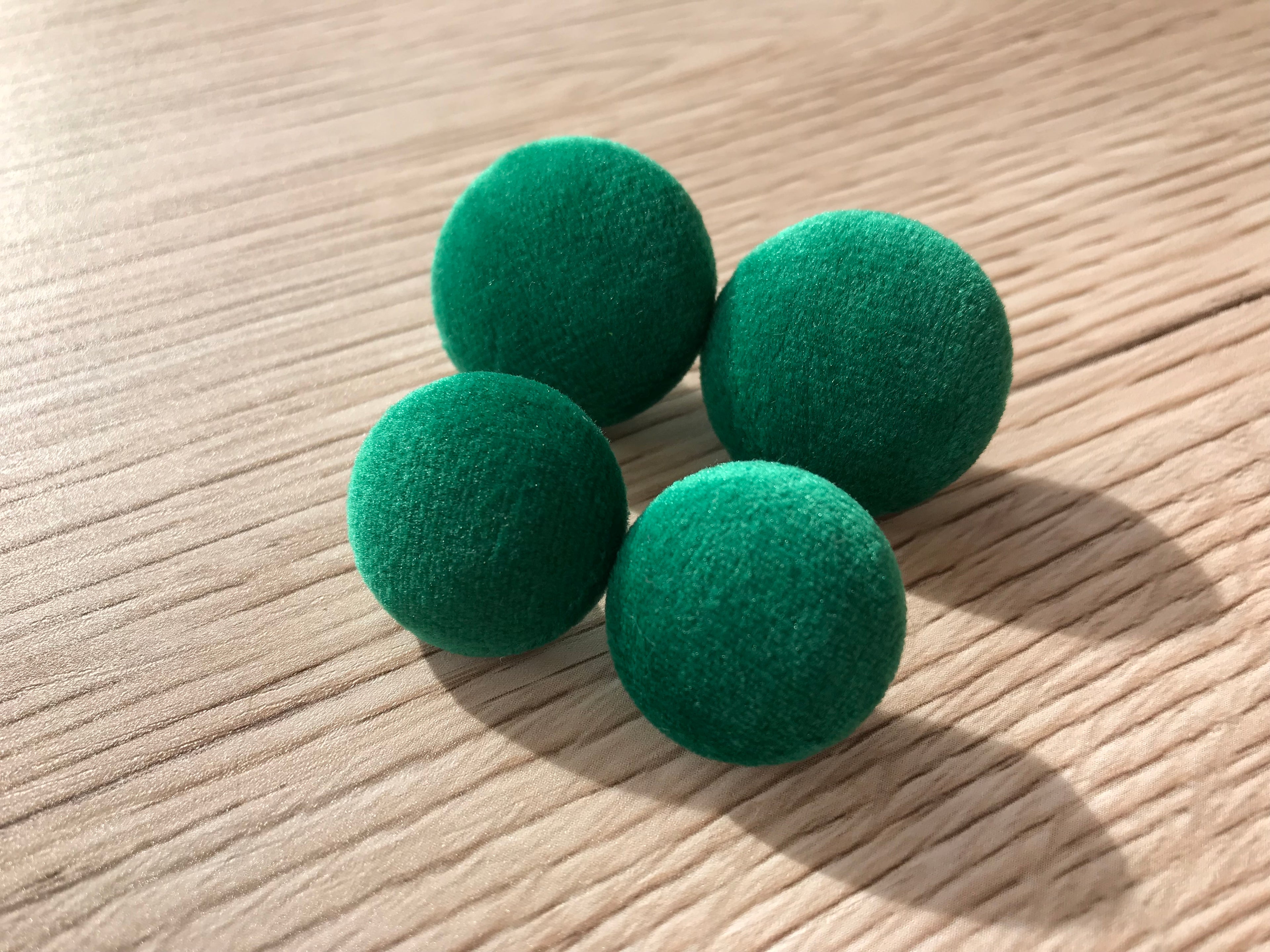 Jade Velvet Fabric Studs