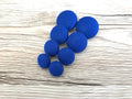 Royal Blue Fabric Studs