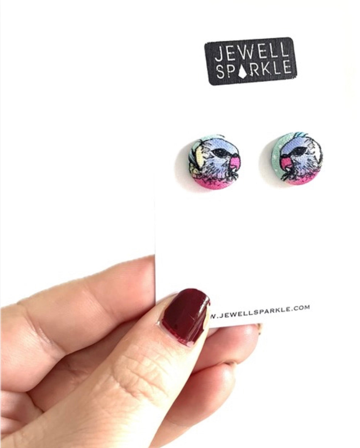 Rubber Birds Fabric Studs