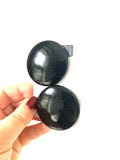 Black Galaxy Glitter Fabric Studs